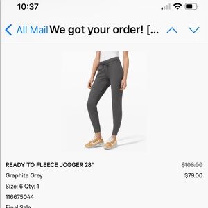 Lululemon fleece jogger